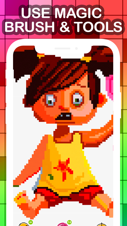 #8. Magico: Fun Pixel Art Coloring (iOS) 由: Vadim Gladkikh
