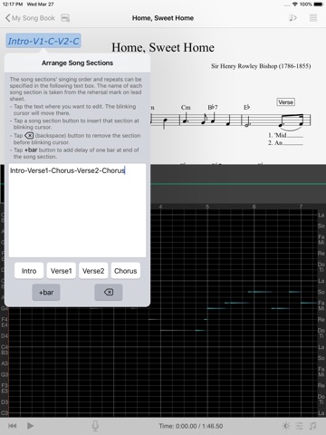Singscope iPad screenshot