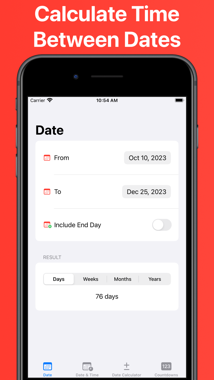 Days - Countdown Widget