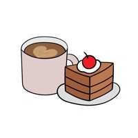 Coffee and Dessert Sticker logo