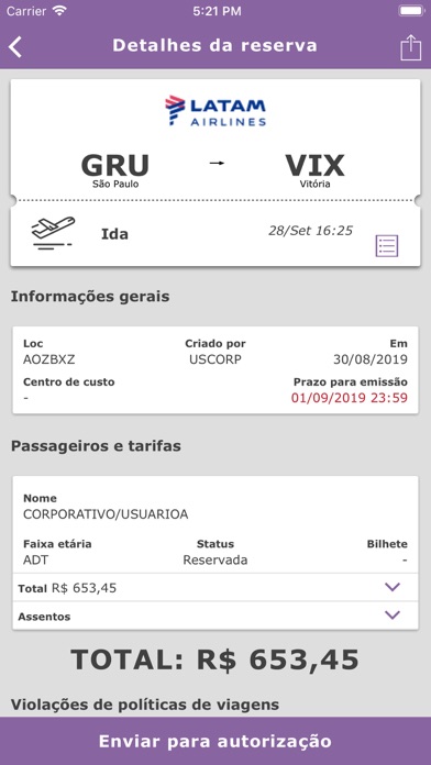Reserva Fácil - Corporativo Screenshot