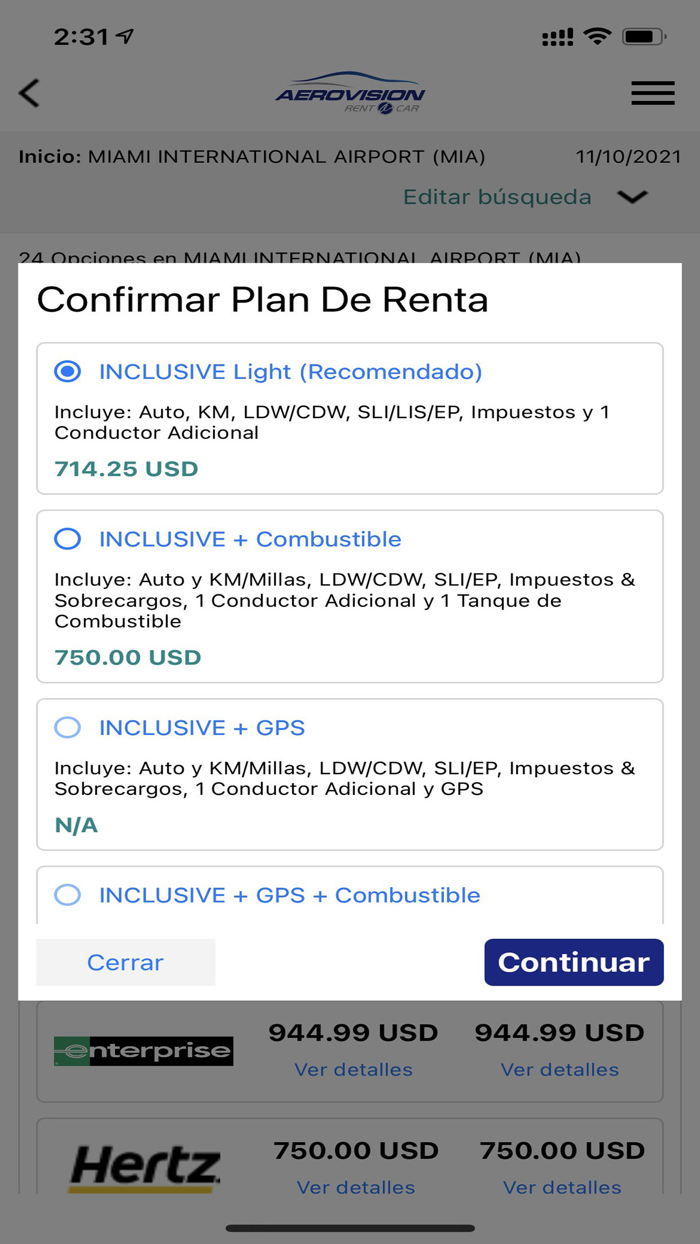 Aerovision SAS - Rent a Car