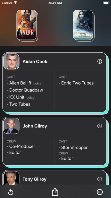 ScreenCred: Movie & TV Credits Screenshot