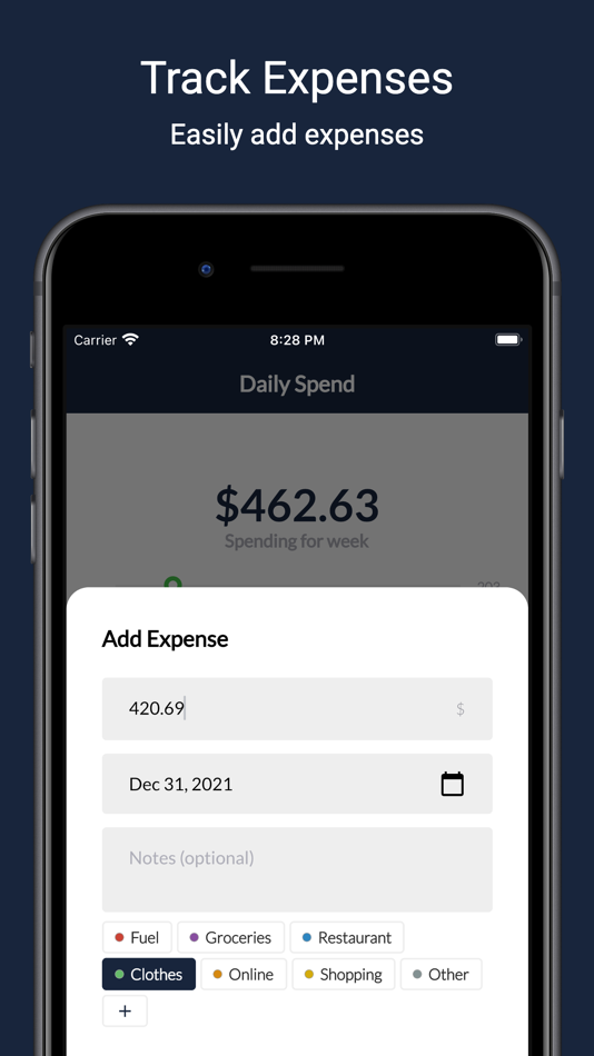 #4. Daily Spend - Budget & Save (iOS) 由: Matthew Rice