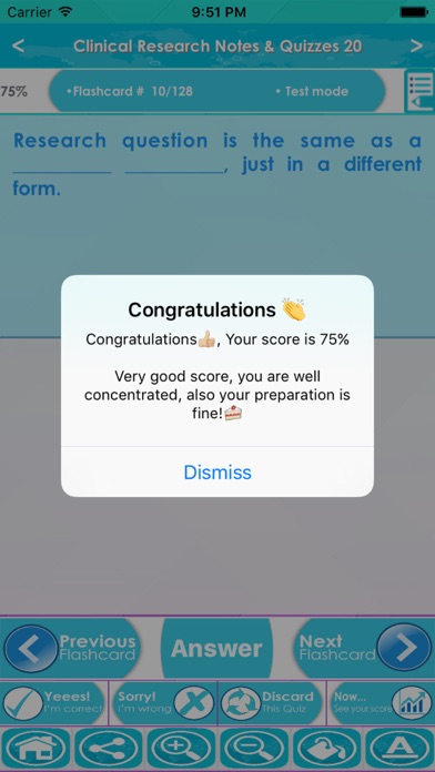 Clinical Research Exam Review Screenshot