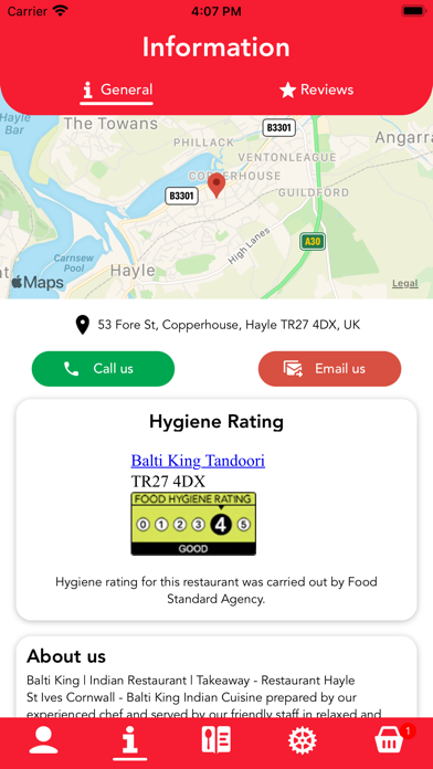 Balti King Restaurant Screenshot