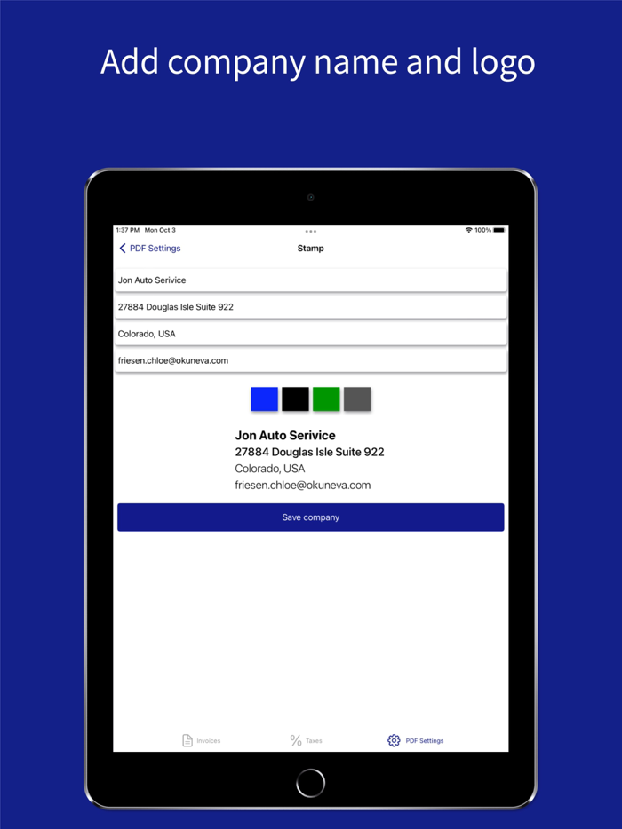Invoice and Bills in MS Excel