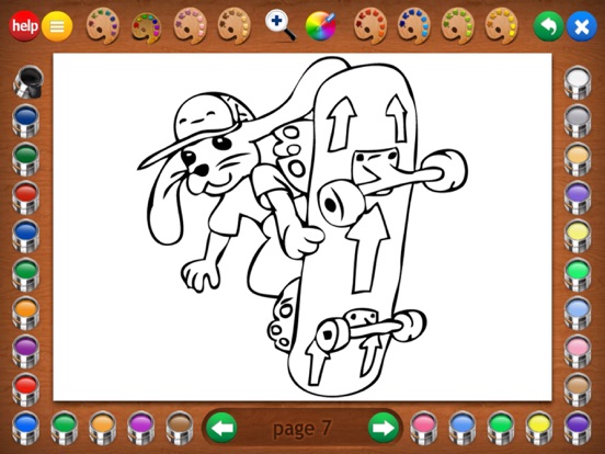 Silly Scenes Coloring Book iPad screenshot 6 - Games app