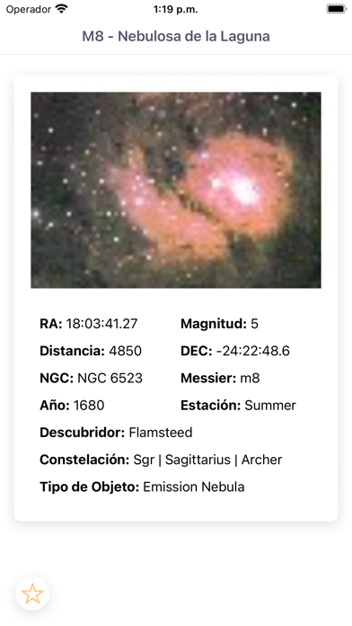 Catálogo Messier Screenshot