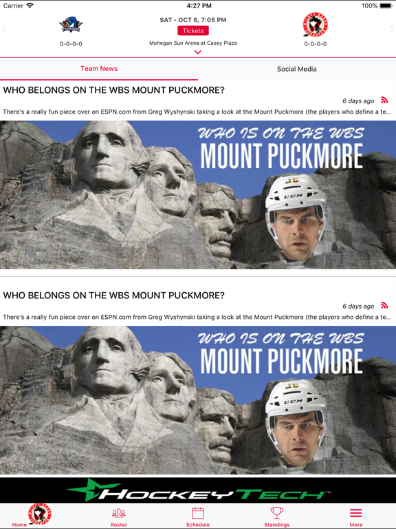 Wilkes-Barre/Scranton Penguins iPad screenshot 2 - Sports app