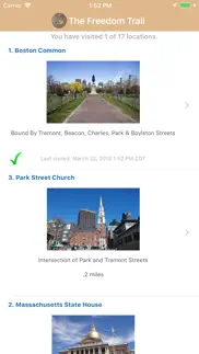 freedom trail - boston iphone screenshot 1