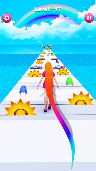 Princess Hair Race 3D Screenshot