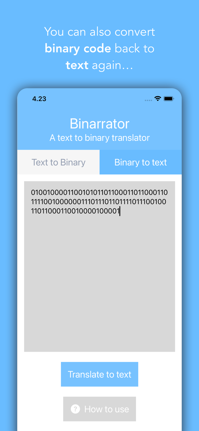 Binarrator - binary translator