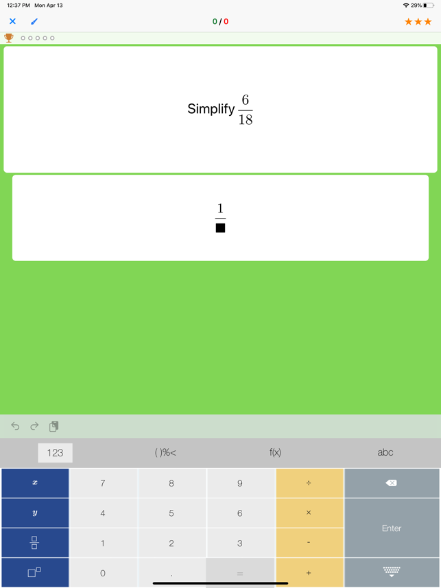 ‎Unbegrenzte mathematische Aufgaben-Screenshot