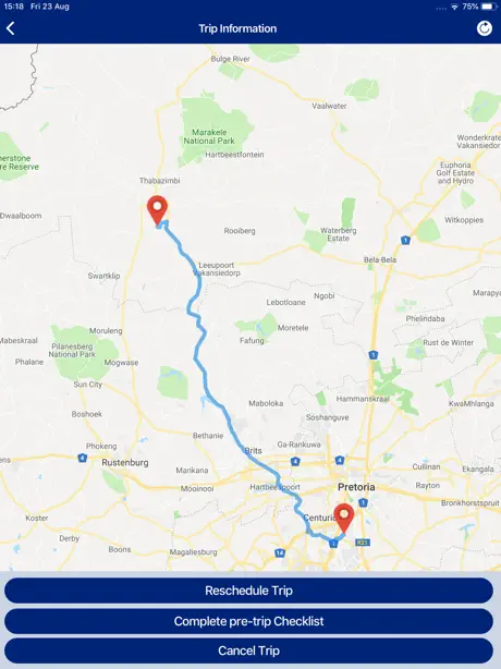 Anglo American Road Travel App