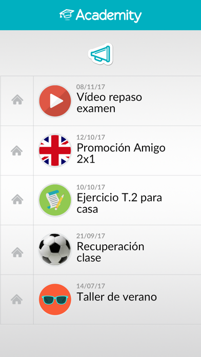 Academity alumno/familia Screenshot