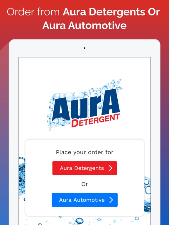 Aura Detergents iPad screenshot 1 - Shopping app