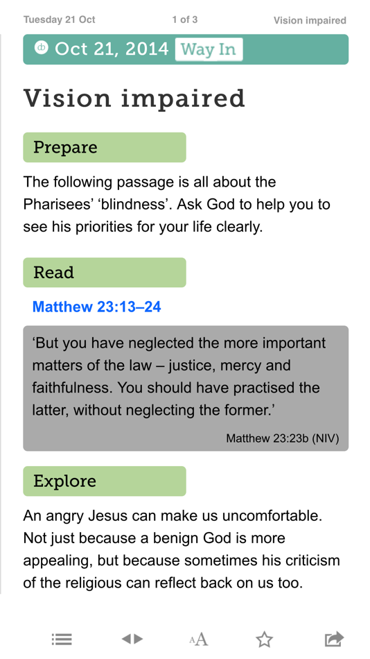 Daily Bread – Bible readings - 1.3.11 - (iOS)