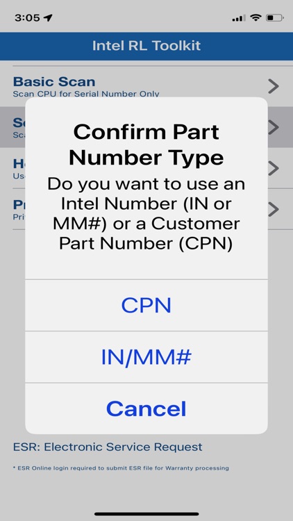 Intel Reverse Logistic Toolkit