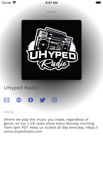 UHyped Radio Screenshot