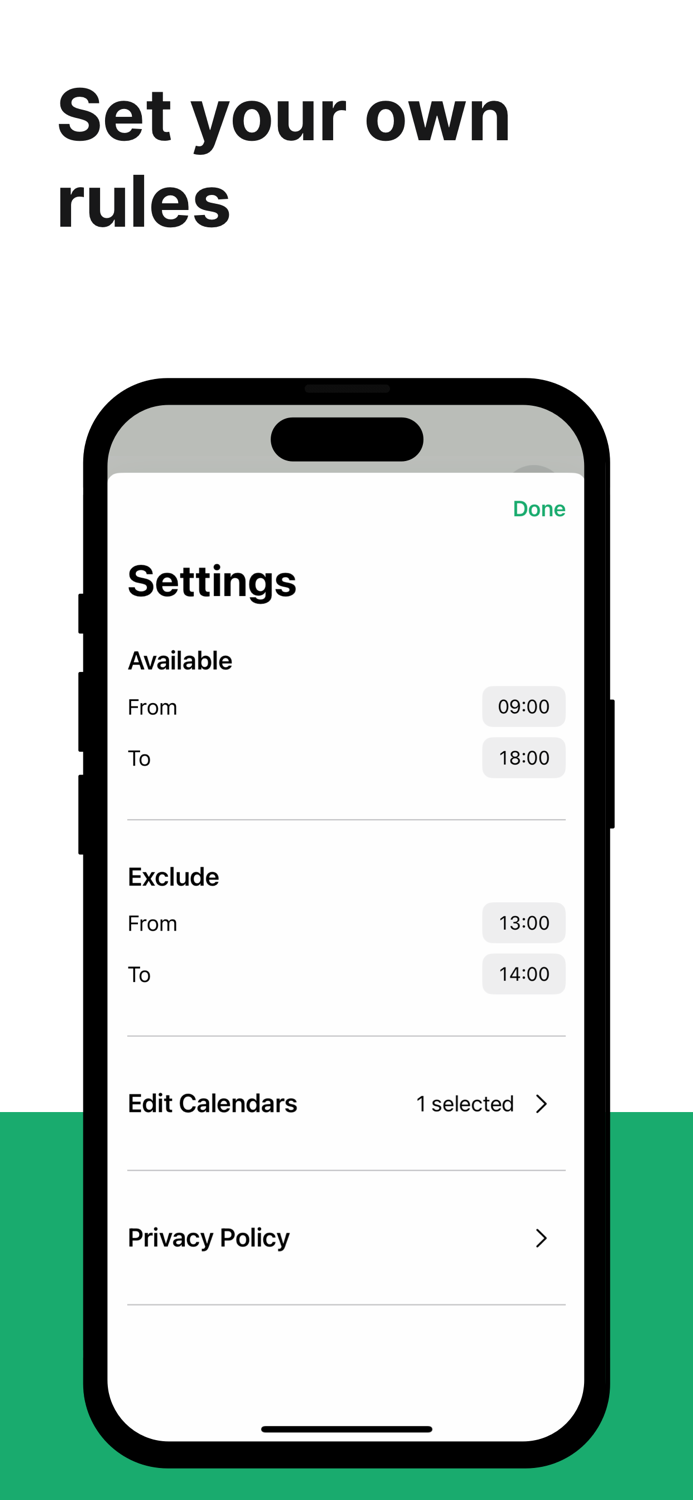 MyFreeTime Find Time Slot