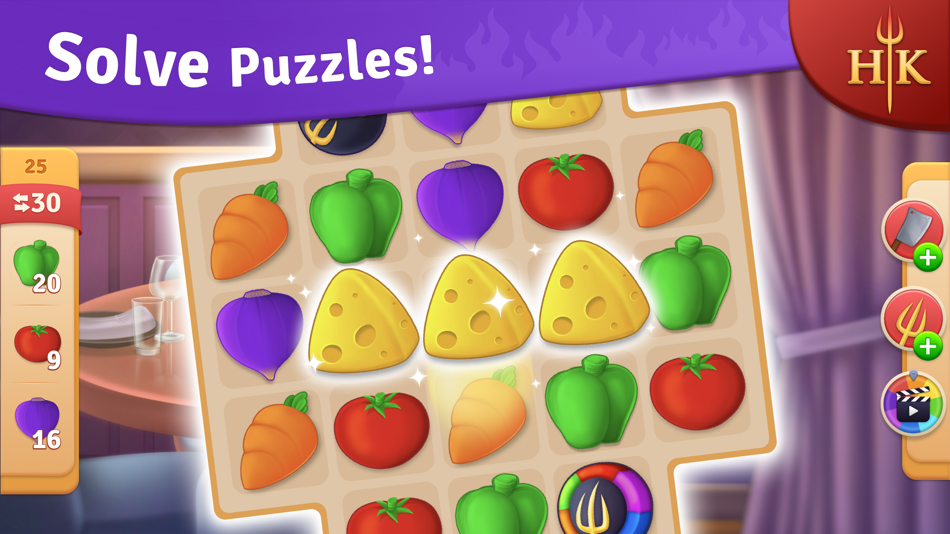 #3. Hell's Kitchen: Match & Design (iOS) 由: Qiiwi Games AB