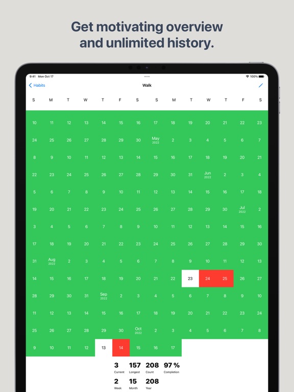 Screenshot #5 pour Habit Tracker - HabitBoard