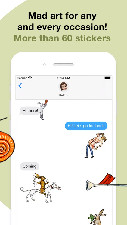 Medieval Rabbit Stickers