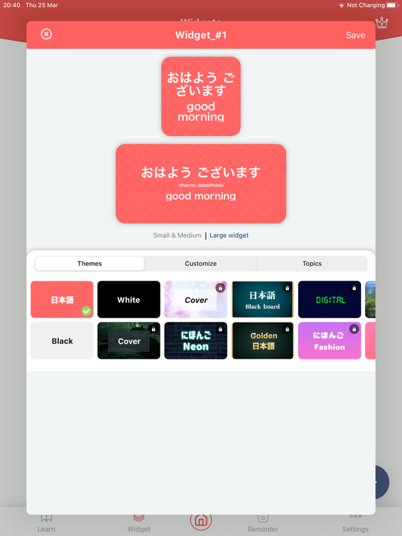 Screenshot #5 pour LangWid: Learn Japanese Easily