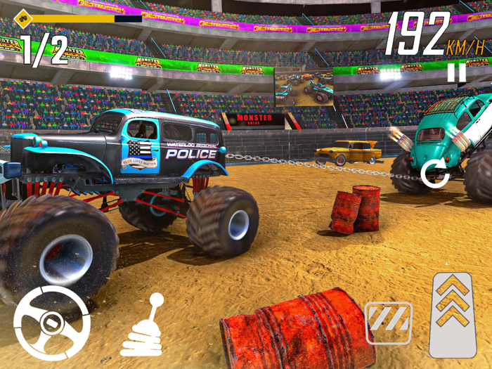 Police Derby Demolition Crash