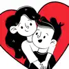 Love Couple Stickers Messages contact information