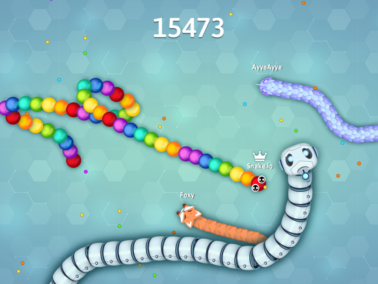 Snake.io -Leuke Online Slangen iPad app afbeelding 2