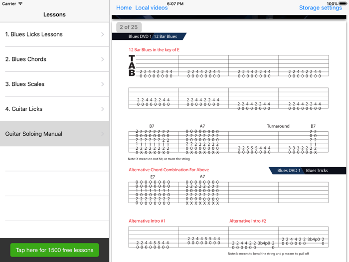 Blues Guitar Licks Lessons