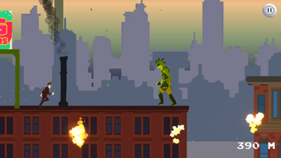 Rooftop Runner - Lizard Attack Screenshot