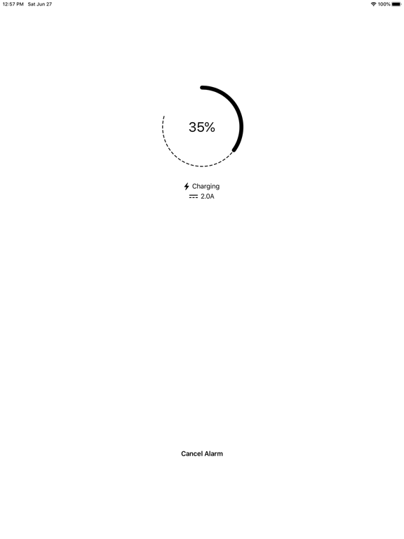 Battery Charge Alarm iPad screenshot 5 - Utilities app