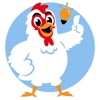 cheerful rooster icon