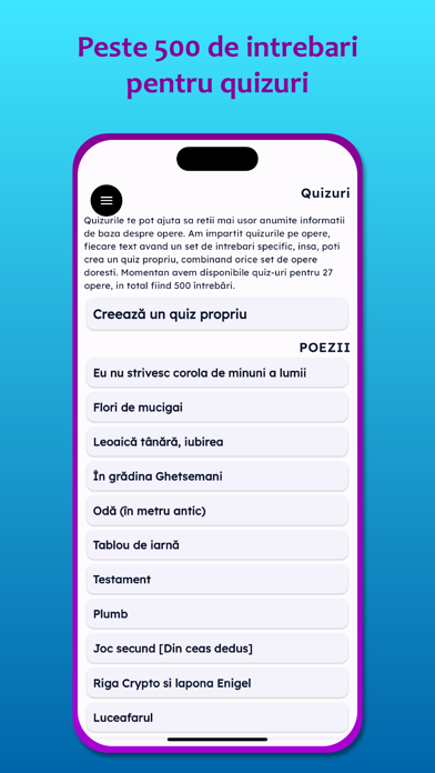 BAC Romana eseuri, comentarii Screenshot