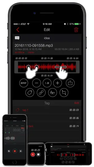 Скриншот Диктофон - AVR на iPhone 2