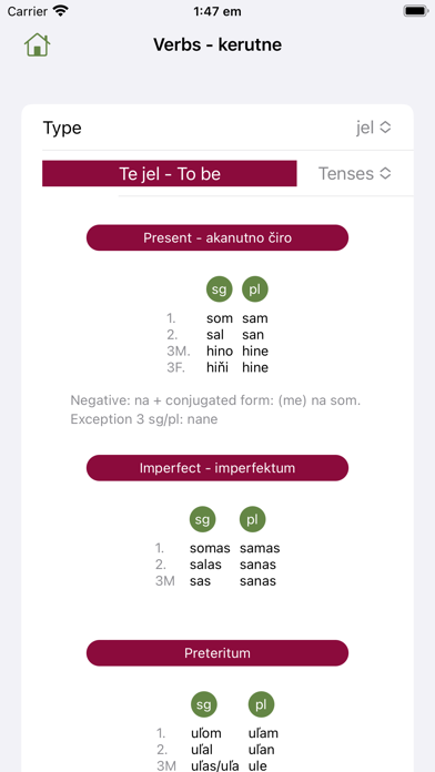 Romani grammar - gramRR Screenshot