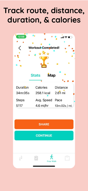 ‎Walkster: Walking Weight Loss Screenshot