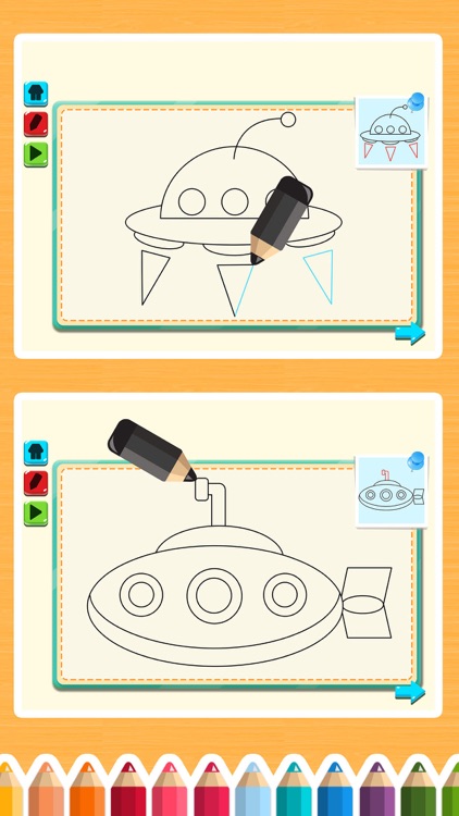Draw by simple shapes & lines screenshot-7