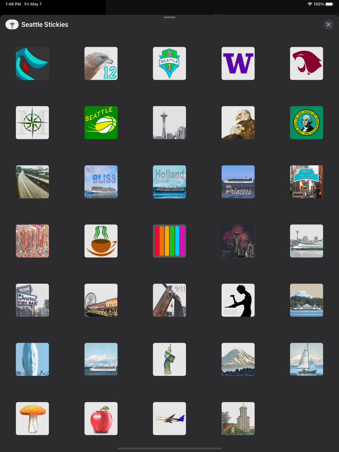Seattle Stickies for iMessage