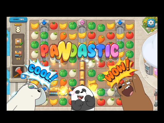 We Bare Bears Match3 Repairs iPad screenshot 5 - Games app