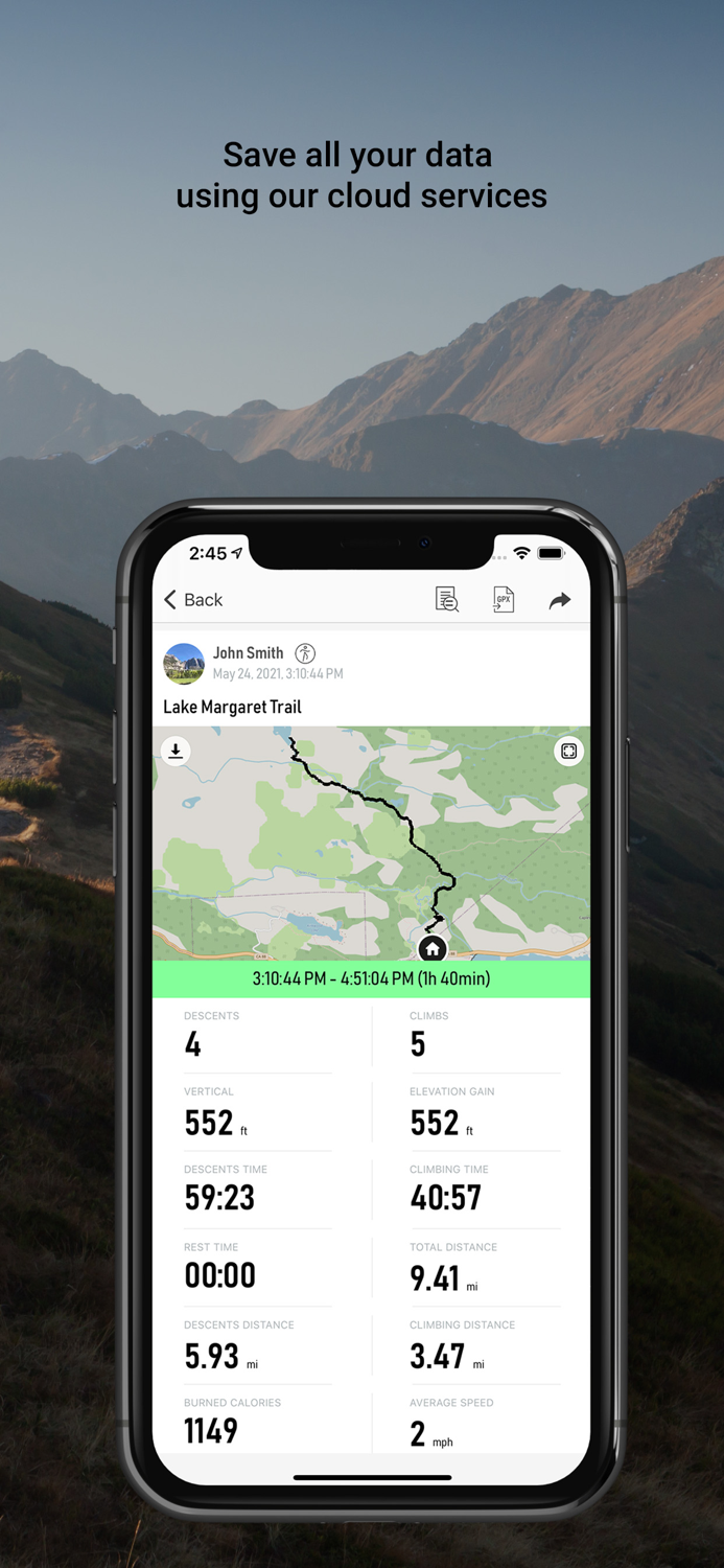 Altimeter Mountain GPS Tracker