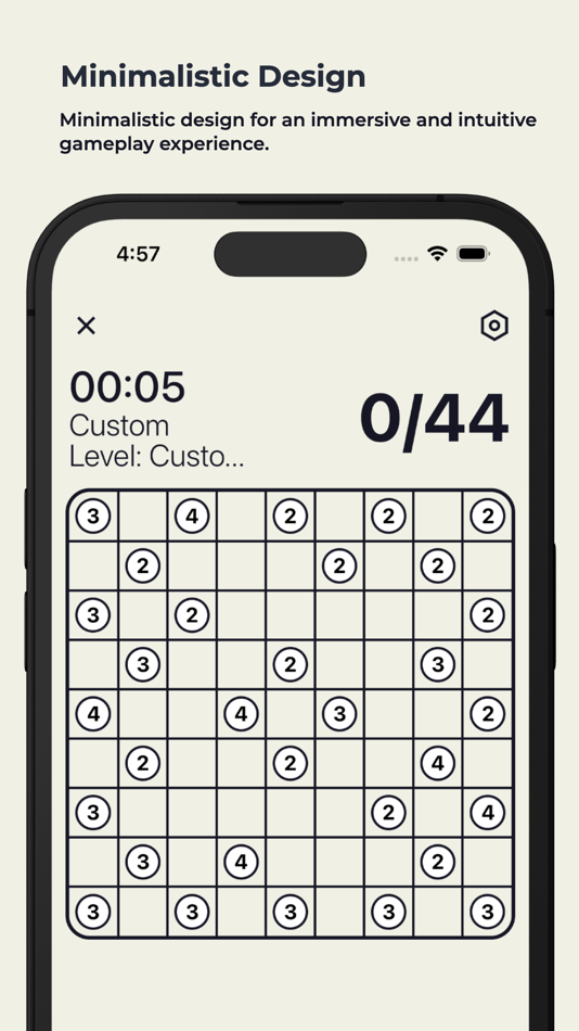 #2. Hashi: Build Bridges! (iOS) Podle: Mohamed Tajjiou