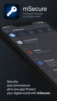 password manager - msecure iphone screenshot 1