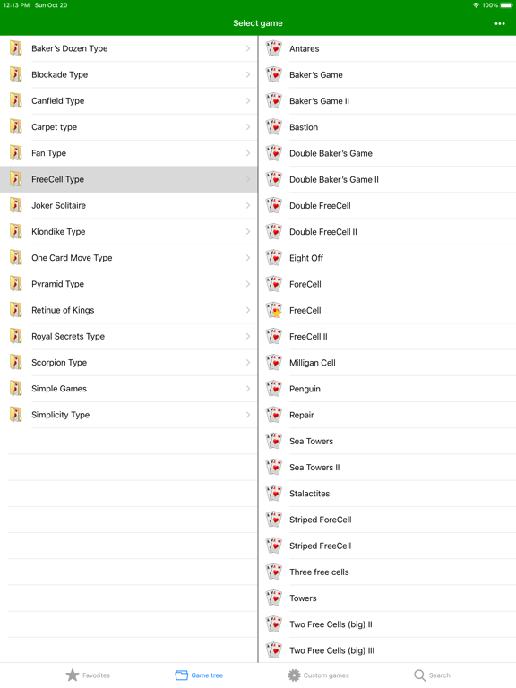 250+ Solitaires iPad screenshot 5 - Games app