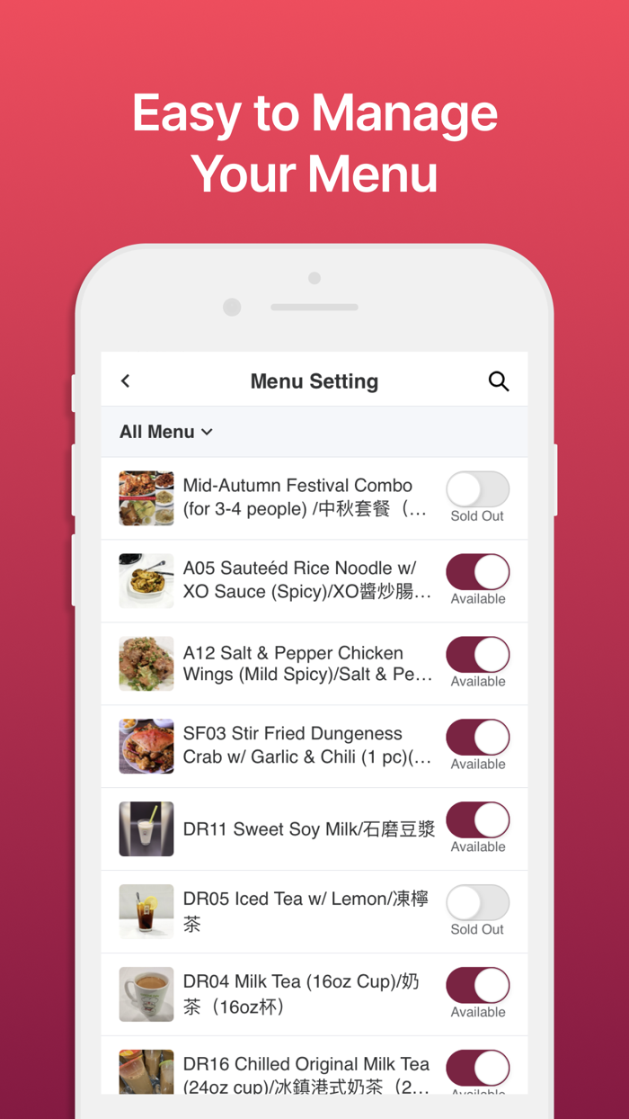 Yesmeal for Merchant