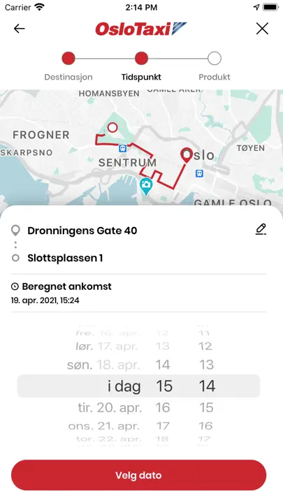 Taxifix iPhone-skjermbilde 2