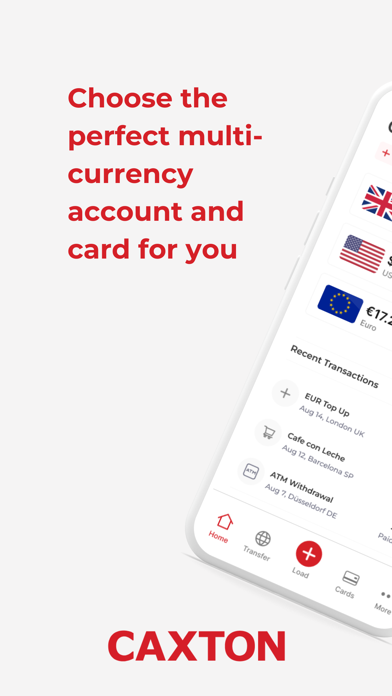 Screenshot #1 pour Caxton Currency Card